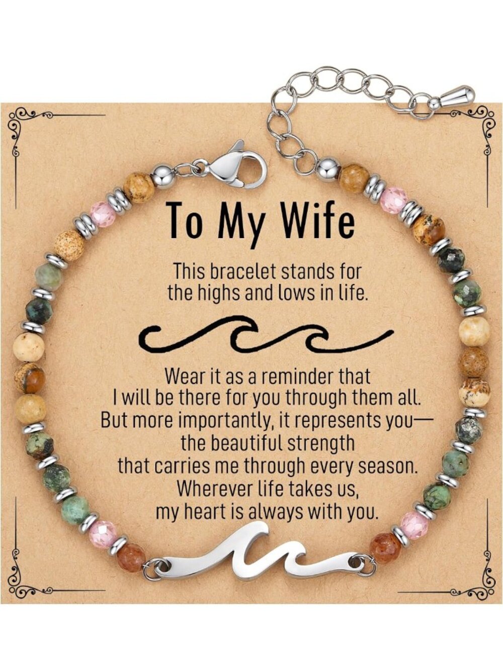Unique Friendship Wave Bracelet - Perfect Birthday & Christmas Gift for Women